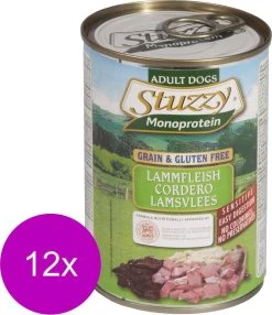 Stuzzy Blik Adult - Lam - Hondenvoer - 12 X 400 G -Pet Care Verkoop 1037x1200