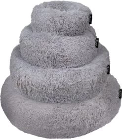 District 70 FUZZ - Hondenmand Comfortabel En Zacht Pluche - Zand, Oudroze, Donkergrijs En Lichtgrijs In S/M/L/XL - Maat: Medium, Kleur: Zand -Pet Care Verkoop 1057x1200