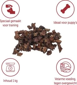 Topdiervoeding Runderlong Hondensnacks - Vers Gedroogd - Knapperig - 1 KG -Pet Care Verkoop 1086x1200 2