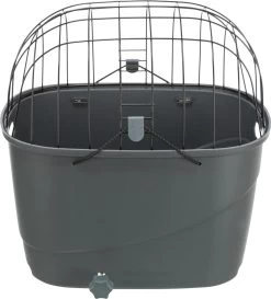 Trixie Fietsmand Voor Bagagedrager Met Draadkoepel Kunststof Grijs (46X36X47 CM) -Pet Care Verkoop 1086x1200 3