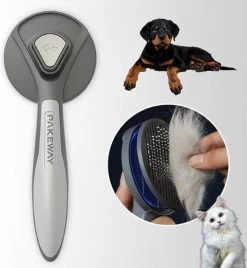 Merkloos Dierenborstel - Haarborstel Huisdieren - Borstel Voor Vacht Huisdier - Borstel Kat - Borstel Hond - Makkelijk Haar Verwijderen Met één Klik - Inclusief Speeltje - Kam Huisdier - Vachtverzorging - Massage -Pet Care Verkoop 1104x1200 2