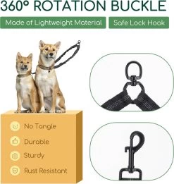 Nobleza Splitter Hondenriem - Dubbel Aanlijnriem Voor Honden - Splitter Verstelbaar - Zwart 12 Nobleza Splitter Hondenriem - Dubbel Aanlijnriem Voor Honden - Splitter Verstelbaar - Zwart -Pet Care Verkoop 1134x1200 2