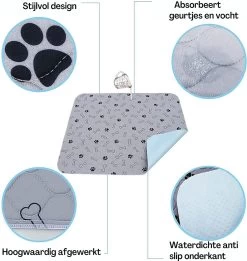 Sharon B - Puppy Training Pad - Plasmat - Beige Met Botjesprint - 80x90 Cm - Hondentoilet - Herbruikbaar - Wasbaar -Pet Care Verkoop 1137x1200 2