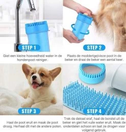 Merkloos 2 In 1 Hondenpoten Reiniger - Hondenborstel - Borstel Hond / Kat - Hondenpoot Reiniger - Huisdier Poot Wassen - Borstel - Hondenverzorging - Verzorging Hond - Honden Wassen - Schoonmaak Borstel - Kattenborstel -Pet Care Verkoop 1145x1200