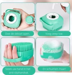 Merkloos Dierenborstel - Douche - Bad - Hond - Kat - Vachtverzorging - Scrubber - Borstel -Pet Care Verkoop 1146x1200 2
