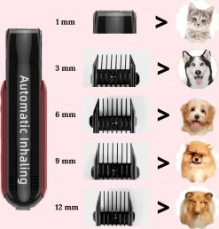 Pet Lovers - Hondentondeuse - Hondentondeuse - Automatische Inhalerende Haren - Dierentondeuse - Hondentrimmer - Hondentondeuse Dikke Vacht - Tondeuse Voor Honden - Hondentondeuse - Draadloos - 2 Opzetkammen - Honden En Katten Tondeuse -Pet Care Verkoop 1151x1200