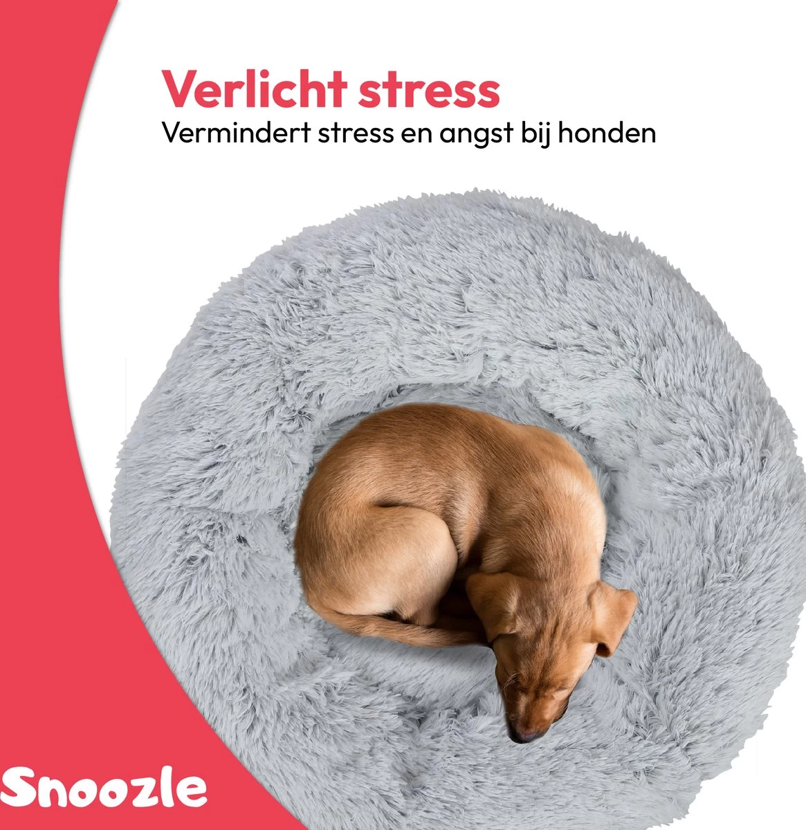 Snoozle Donut Hondenmand - Zacht En Luxe Hondenkussen - Wasbaar - Fluffy - Hondenmanden - 60cm - Lichtgrijs 7 Snoozle Donut Hondenmand - Zacht En Luxe Hondenkussen - Wasbaar - Fluffy - Hondenmanden - 60cm - Lichtgrijs - Afbeelding 7