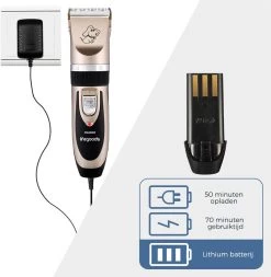 LifeGoods Hondentondeuse - Voor Katten En Honden - Complete Set - 5 Standen - Draadloos - Oplaadbaar - Goud/Zwart -Pet Care Verkoop 1170x1200 1