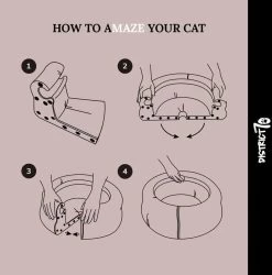 District 70 MAZE 3-in-1 Opvouwbare Kartonnen Kattenmand - Inclusief Catnip Balletje - Voor Slapen, Spelen En Krabben! -Pet Care Verkoop 1184x1200 8