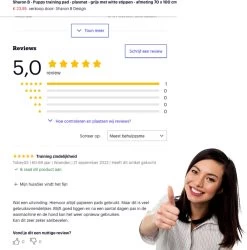 Sharon B - Puppy Training Pad - Plasmat - Beige Met Botjesprint - 80x90 Cm - Hondentoilet - Herbruikbaar - Wasbaar -Pet Care Verkoop 1185x1200 3