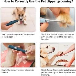 Buxibo Professionele Dieren Tondeuse Set - Tondeuse + Schaar - Voor Huisdieren Honden & Katten - Draadloos - Oplaadbare Pet Trimmer - Precieze Clipper - Low Noise -Pet Care Verkoop 1188x1200 3