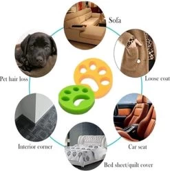 Merkloos Wasmachine Herbruikbare Haarverwijderaar - Huisdierhaar Verwijderaar - Anti Haren - Accessoires Wasmachine - Groen - 1 Stuks -Pet Care Verkoop 1189x1200 3