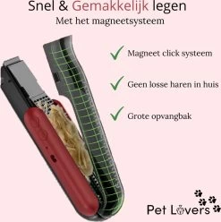 Pet Lovers - Hondentondeuse - Hondentondeuse - Automatische Inhalerende Haren - Dierentondeuse - Hondentrimmer - Hondentondeuse Dikke Vacht - Tondeuse Voor Honden - Hondentondeuse - Draadloos - 2 Opzetkammen - Honden En Katten Tondeuse -Pet Care Verkoop 1196x1200 4