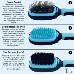 Petsify - Dierenborstel - Professionele 5 In 1 Hondenborstel - Voor Hond En Kat - Tweezijdig - Hondenkam - Kattenborstel - Kattenkam -Pet Care Verkoop 1198x1200 3