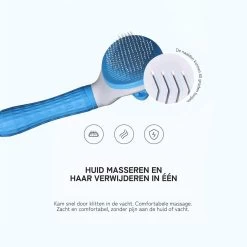 Lorell Pet Company Kattenborstel/Hondenborstel - Borstel Voor Langharig/kortharig -Hondenhaar En Kattenhaar Verwijderaar - Blauw -Pet Care Verkoop 1199x1200 1