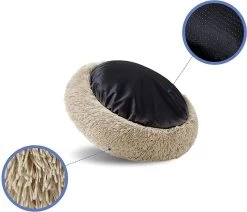 Behave Donut Hondenmand - Hondenkussen - Hondenbed - Kattenmand - Fluffy - Donut - 50cm - Beige -Pet Care Verkoop 1200x1030 2