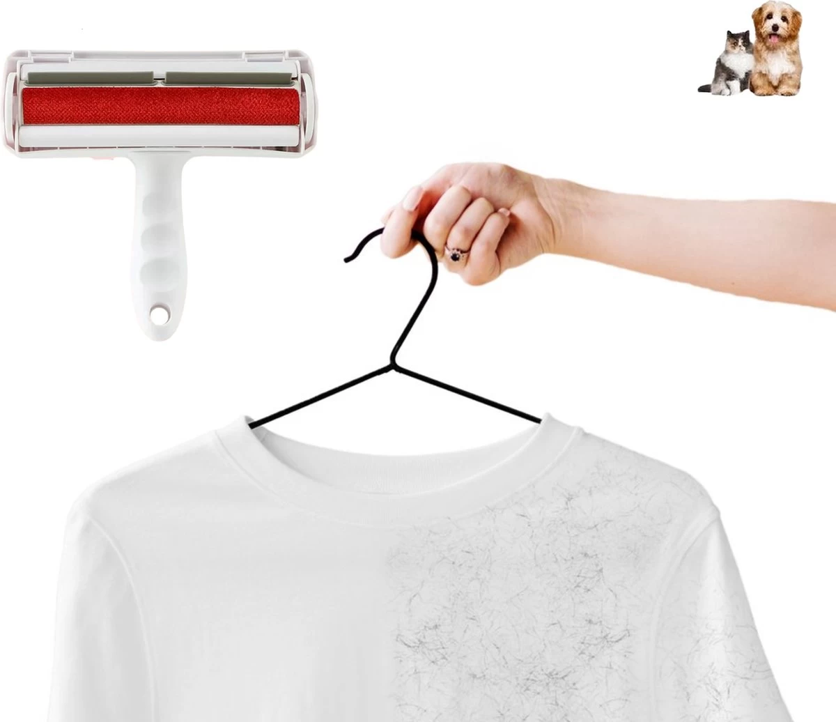 Merkloos Haarverwijderaar-set - Pluizen En Haren Verwijderaar + Rechter Vachthandschoen - Kleding Borstel & Roller – Dierenhaar Verwijderaar - Pluizenborstel – Pluizenverwijderaar –Huisdier - Kattenharen - Hondenharen - Kledingborstel 2 Merkloos Haarverwijderaar-set - Pluizen En Haren Verwijderaar + Rechter Vachthandschoen - Kleding Borstel & Roller – Dierenhaar Verwijderaar - Pluizenborstel – Pluizenverwijderaar –Huisdier - Kattenharen - Hondenharen - Kledingborstel - Afbeelding 2
