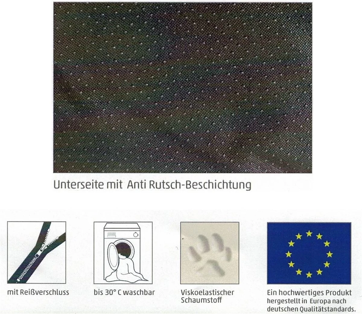 Sun Garden Pallina Orthopedisch Hondenkussen 120x80x27cm Antraciet/Grijs 7 Sun Garden Pallina Orthopedisch Hondenkussen 120x80x27cm Antraciet/Grijs - Afbeelding 7