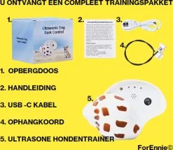 Merkloos Ultrasone Hondentrainer - Anti Blafapparaat | Anti Blaf Apparaat | Anti Blafband | Dierendag | Trainer | Design | Schelp | Retro | Blafband Voor Honden -Pet Care Verkoop 1200x1046