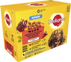 Pedigree Senior In Gelei Honden Natvoer - Vlees En Gevogelte In Gelei - 48 X 100 Gr -Pet Care Verkoop 1200x1048 1