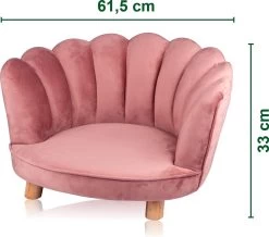 Maxxpro Katten- En Hondenstoel - Roze - Verhoogd Met Houten Poten - Fluweel Materiaal - 61.5 X 52 X 33 CM - Huisdieren Tot 80 KG 11 Maxxpro Katten- En Hondenstoel - Roze - Verhoogd Met Houten Poten - Fluweel Materiaal - 61.5 X 52 X 33 CM - Huisdieren Tot 80 KG -Pet Care Verkoop 1200x1057 3