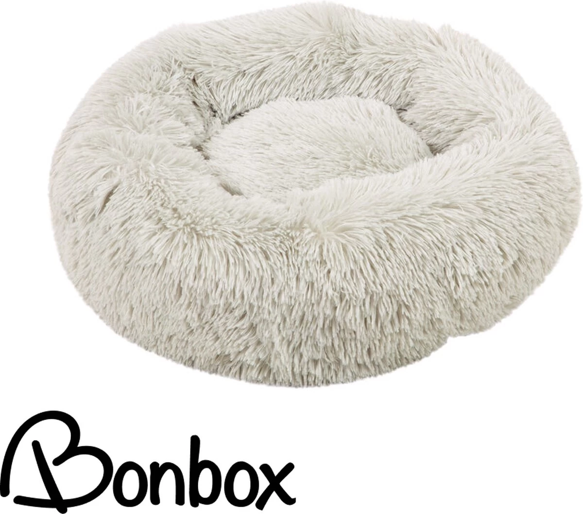 Bonbox Shop - Maat S - Donut Bed In Wit - Dierenmand Voor Katten, Kittens En Kleine Honden - Knus Mandje - Donutbed Diameter 40 Cm - Anti Anxiety 1 Bonbox Shop - Maat S - Donut Bed In Wit - Dierenmand Voor Katten, Kittens En Kleine Honden - Knus Mandje - Donutbed Diameter 40 Cm - Anti Anxiety