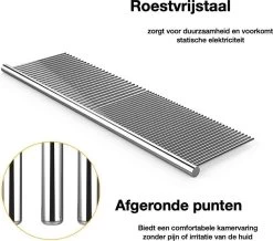Merkloos Anti-Klit- Kam - Haarverwijderaar Voor Huisdieren - Pijnloos - Roestvrijstaal - Huisdiervriendelijk -Pet Care Verkoop 1200x1059