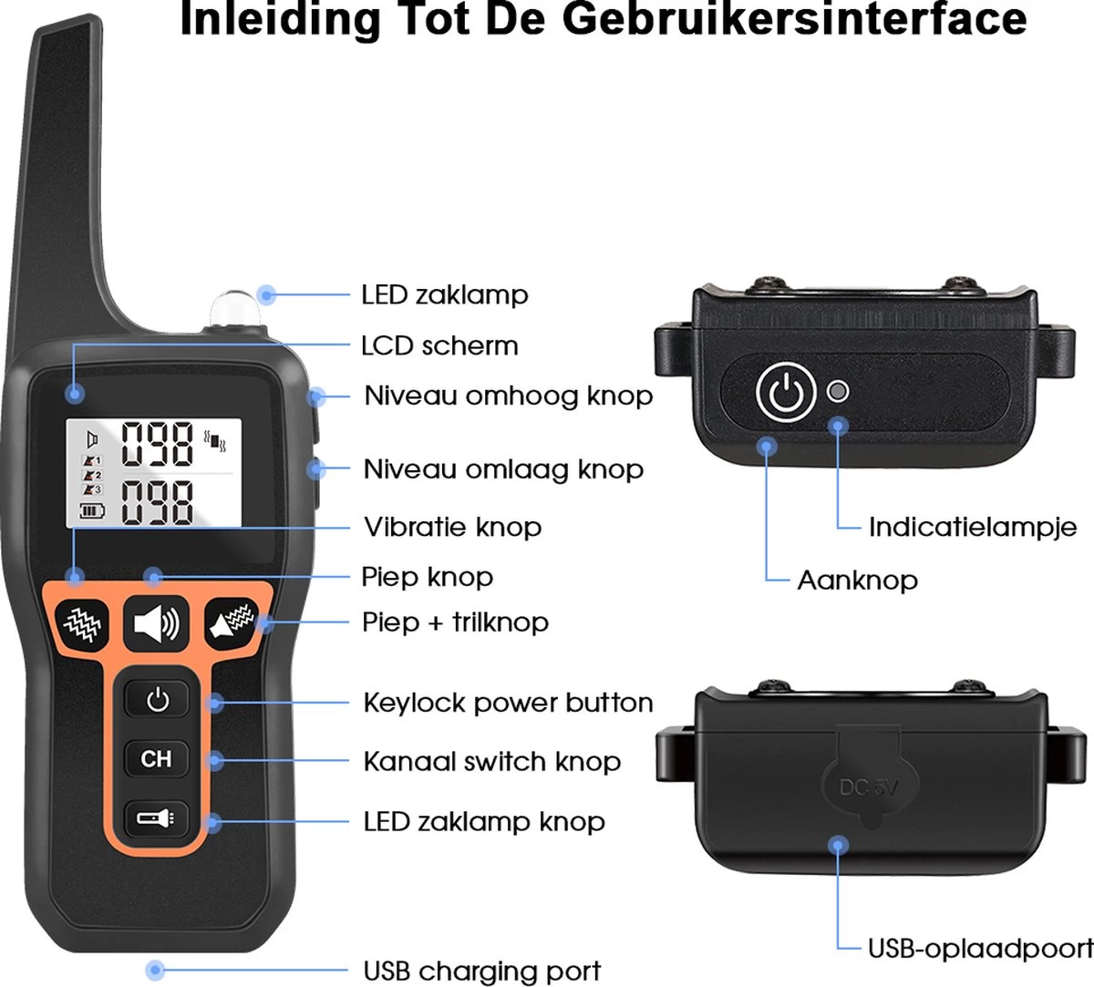 Anti Blafband EN Trainingshalsband In 1 - UNIEK SYSTEEM - 1000m Bereik - 100 Levels - Trainingsband - Antiblafband - Teletac - Geluid En Vibratie/trilling - Grote En Kleine Honden - Volledig Waterdicht - Anti Blafband 4 Anti Blafband EN Trainingshalsband In 1 - UNIEK SYSTEEM - 1000m Bereik - 100 Levels - Trainingsband - Antiblafband - Teletac - Geluid En Vibratie/trilling - Grote En Kleine Honden - Volledig Waterdicht - Anti Blafband - Afbeelding 4