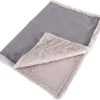 Happilax Fluffy Hondendeken Voor Auto & Bank, Wasbare Hondenmat Voor Op Reis, Grijs, L