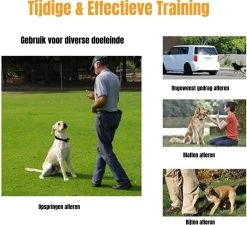 W&Z® Anti Blafband Inclusief Afstandsbediening- 3-60KG - Diervriendelijk - Zonder Schok - Vibratie/Audio/Licht - Anti Blaf Band - Water Bestendig -Pet Care Verkoop 1200x1092 2