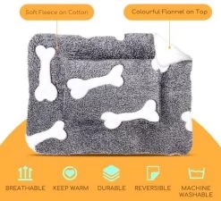 Nobleza Benchkussen - Dierenkussen - Hondenkussen - Kattenkussen - Benchmat - Dierenmat - Hondenmat - Kattenmat - Grijs - Maat S -Pet Care Verkoop 1200x1095 2