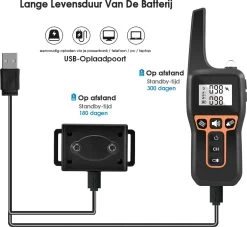 Anti Blafband EN Trainingshalsband In 1 - UNIEK SYSTEEM - 1000m Bereik - 100 Levels - Trainingsband - Antiblafband - Geluid En Vibratie/trilling - Grote En Kleine Honden - Waterdicht - Incl. E-book 12 Anti Blafband EN Trainingshalsband In 1 - UNIEK SYSTEEM - 1000m Bereik - 100 Levels - Trainingsband - Antiblafband - Geluid En Vibratie/trilling - Grote En Kleine Honden - Waterdicht - Incl. E-book -Pet Care Verkoop 1200x1101 5