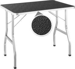 Tectake- Trimtafel Met Lus - Tafelhoogte: 76 Cm - Zwart / Grijs - 402892 -Pet Care Verkoop 1200x1107