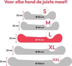 Snoozle Donut Hondenmand - Zacht En Luxe Hondenkussen - Wasbaar - Fluffy - Hondenmanden - 70cm - Grijs -Pet Care Verkoop 1200x1110 5