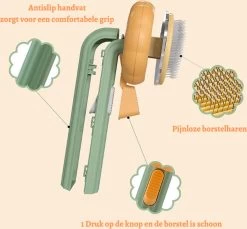 Merkloos Kattenborstel - Hondenborstel - Kattenkam - Pompoen Borstel - Kattenhaar - Haarverwijderaar Voor Huisdieren - Huisdierhaar Verwijderaar -Pet Care Verkoop 1200x1112 1