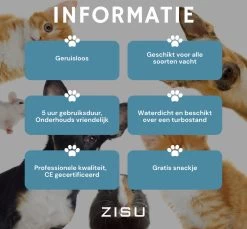 Hondentondeuse - Hondentrimmer - Dieren Tondeuse - Draadloos - 4 Opzetkammen - INCLUSIEF SNACKJE - Zwart -Pet Care Verkoop 1200x1112 2