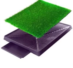 Merkloos Maoo Premium Hondentoilet - Geurbestendig & Hondvriendelijk Kunstgras - Uitneembare Opvangbak - Indoor En Outdoor - 63 X 50 Cm -Pet Care Verkoop 1200x1114 2