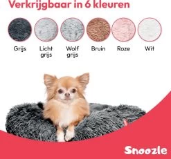 Snoozle Donut Hondenmand - Zacht En Luxe Hondenkussen - Wasbaar - Fluffy - Hondenmanden - 50cm - Grijs -Pet Care Verkoop 1200x1118 6