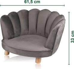 Maxxpro Katten- En Hondenstoel - Grijs - Verhoogd Met Houten Poten - Fluweel Materiaal - 61.5 X 52 X 33 CM - Huisdieren Tot 80 KG 13 Maxxpro Katten- En Hondenstoel - Grijs - Verhoogd Met Houten Poten - Fluweel Materiaal - 61.5 X 52 X 33 CM - Huisdieren Tot 80 KG -Pet Care Verkoop 1200x1119