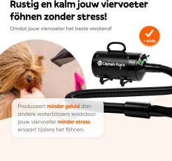 Captain Pup's Professionele Hondenföhn Met 4 Opzetstukken - Bijgeleverde Hondenborstel - Waterblazer Voor Honden - Zwart 12 Captain Pup's Professionele Hondenföhn Met 4 Opzetstukken - Bijgeleverde Hondenborstel - Waterblazer Voor Honden - Zwart -Pet Care Verkoop 1200x1120 1