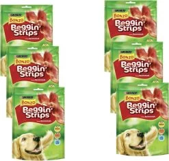 Bonzo Beggin' Strips - Hondensnacks Bacon - 6 X 120g 9 Bonzo Beggin' Strips - Hondensnacks Bacon - 6 X 120g -Pet Care Verkoop 1200x1139 2