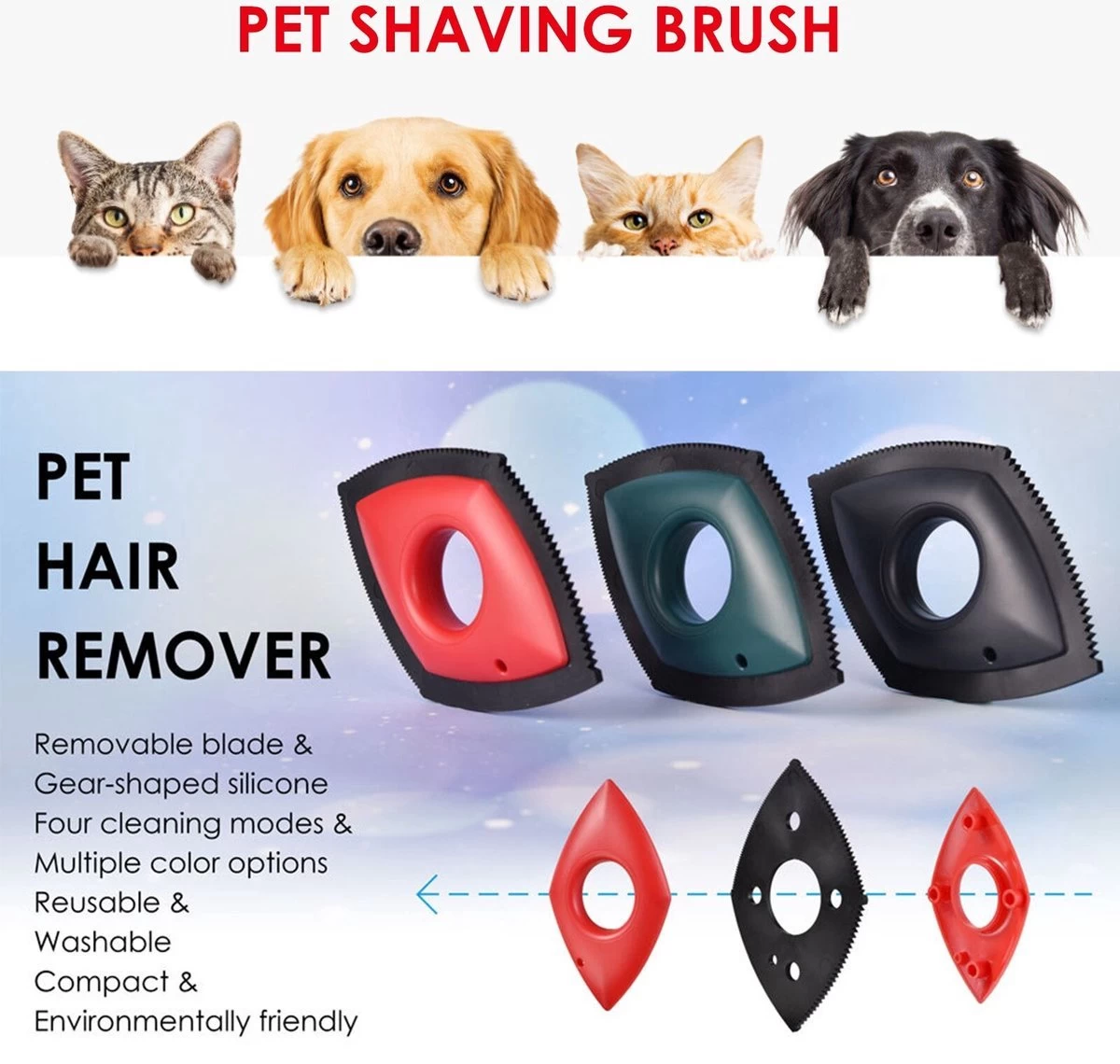 HairClean® Huisdierhaar Verwijderaar- Zwart - Haar Verwijderaar - Huisdieren - Hond En Kat - Pluizen Verwijderaar- 8 HairClean® Huisdierhaar Verwijderaar- Zwart - Haar Verwijderaar - Huisdieren - Hond En Kat - Pluizen Verwijderaar- - Afbeelding 8