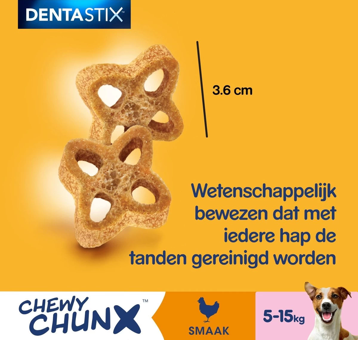 Pedigree Dentastix Chewy Chunx Hondensnacks Mini - Kip - 5 X 68 Gr 7 Pedigree Dentastix Chewy Chunx Hondensnacks Mini - Kip - 5 X 68 Gr - Afbeelding 7