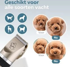 BYER Professionele Dieren Tondeuse Set - Voor Huisdieren Katten & Honden - Draadloos - Oplaadbare Pet Trimmer - Dog Tondeuze Clipper - 5 Standen & Vier Opzetkammen - Low Noise -Pet Care Verkoop 1200x1144 1