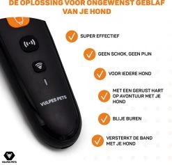 Vulpes Pets® Ultrasone Anti Blaf Apparaat – 3-in-1 Anti Blaf Apparaat Pro - Diervriendelijk & Zonder Schok - Alternatief Anti Blafband - Voor Kleine & Grote Honden - Audio - Flashlight - USB-Oplaadbaar -Pet Care Verkoop 1200x1149 3