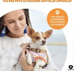 Vulpes Pets® Ultrasone Anti Blaf Apparaat – 3-in-1 Anti Blaf Apparaat Pro - Diervriendelijk & Zonder Schok - Alternatief Anti Blafband - Voor Kleine & Grote Honden - Audio - Flashlight - USB-Oplaadbaar -Pet Care Verkoop 1200x1151 2