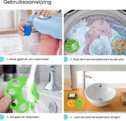 CaseProtect HG - 2 Stuks Haarverwijderaar Voor Katten En Honden - Eenvoudig Haren Verwijderen In Wasmachine En Droger - Kattenhaar En Hondenhaar - Anti Haren - Pluizenverwijderaar En Dierenhaar Verwijderaar Voor Kleding -Pet Care Verkoop 1200x1152 1