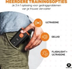 Vulpes Pets® Ultrasone Anti Blaf Apparaat – 3-in-1 Anti Blaf Apparaat Pro - Diervriendelijk & Zonder Schok - Alternatief Anti Blafband - Voor Kleine & Grote Honden - Audio - Flashlight - USB-Oplaadbaar -Pet Care Verkoop 1200x1157 4