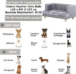 PawHut Hondenbank Huisdierbank Hondenbed Hondenmat Woonkamer PU-leer Kort Pluche Grijs D04-135 -Pet Care Verkoop 1200x1157 5