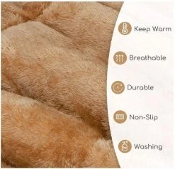 Nobleza Benchkussen - Dierenkussen - Hondenkussen - Kattenkussen - Benchmat - Dierenmat - Hondenmat - Kattenmat - Bruin - Maat S -Pet Care Verkoop 1200x1158 4